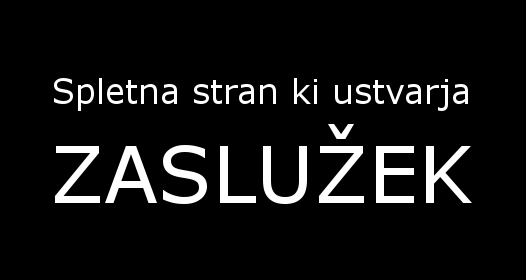 Spletna stran, ki ustvarja zaslužek