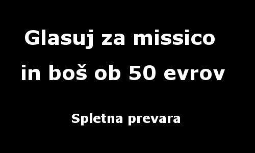 Naja Novak - spletna prevara